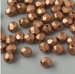 Zdjęcie - Fire Polish Matte Metallic Copper (K0177JT) 4mm